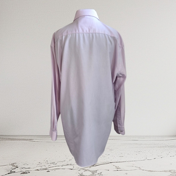 Royal Grafton Elegant Pink Striped Dress Shirt Size 17R - Picture 2 of 6